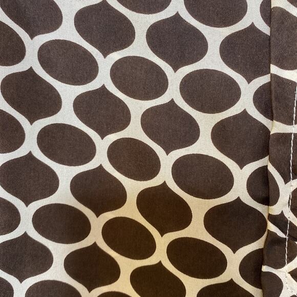 Tory Burch sleeveless Top Blouse Brown Silk Round Neck Size 2 - Picture 3 of 5